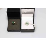 Emerald and diamond dress rings (2)