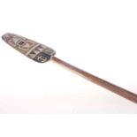 Tribal wood paddle, 53.