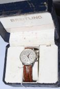 Breitling 1960's Chronomat manual wristwatch, the back plate no.