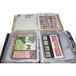 Worldwide stamp album plus British mint stamps including a lovely assortment of Russia circa 1900's