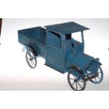 Tinplate toy truck,