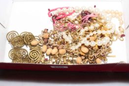 Box of costume jewellery