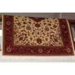 Keshan carpet with a beige ground 2.30 by 1.