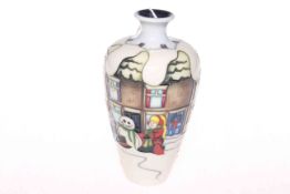 Moorcroft Pottery 'Christmas Scene' vase, T/D02578,