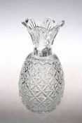 Waterford Crystal pineapple shaped vase, boxed,