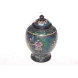 Circa 1900 Chinese enamel painted metal vase,