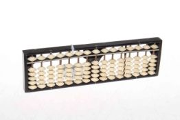 19th Century ebony and ivory abacus