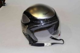 Cromwell open faced motorcycle helmet, size large,