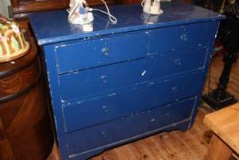 Painted four height chest