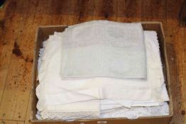 Box of lace and linen