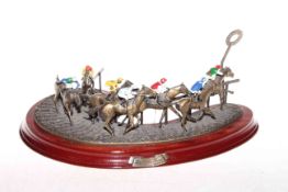 Cast metal sculpture 'Turning for Home' no.