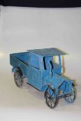 Tinplate toy truck,