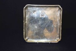 Continental silver tray,