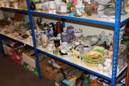 Large collection of glass and china including Ringtons, Aynsley,