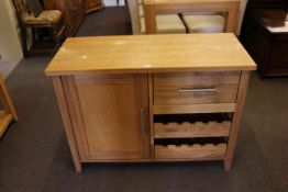 Oak kitchen cabinet/wine rack