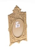 Ornate brass photograph frame,