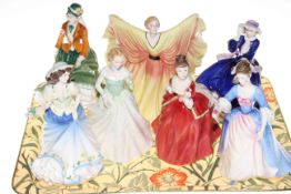 Seven Royal Doulton ladies including Celeste, Nicole,