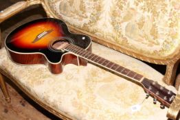 Vintage acoustic guitar, John Hornby Skewes, VEC350FVSB,