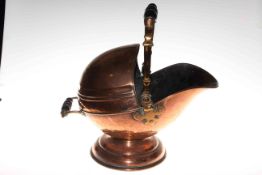 Copper swing handled coal helmet,