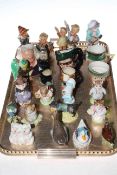 Beswick Beatrix Potter figures including Duchess, Hummel figures, character jug,