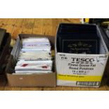 Two boxes with huge collection of GB first day covers including Benhams and Cotswolds