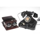 Vintage Bakelite phone and bell box, fully converted for modern usage.