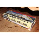 Two boxed modern train sets, Eurostar and Virgin Trains 125.