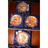Four limited edition boxed Wedgwood Fairyland Magic plates, Dragon King,