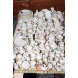 Crested china including Goss, Black Cat Good Luck from the Caxton Home Limpsfield, WWI Military,