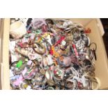 Large box of costume jewellery.