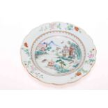 18th Century Chinese export famille rose dish.