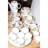 Royal Worcester 'Evesham' coffee service and other tableware.