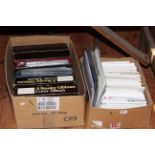 Large collection of Great Britain first day covers in seven albums and loose in two boxes.