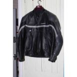 Titan leather motorcycle jacket, size XXL.