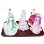 Five Coalport ladies 'Donna', 'Flair', 'Bolero', 'Colleen' and 'Elegance'.