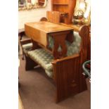 Le Barron wing back bench and low drop leaf table.