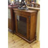 Victorian inlaid walnut and ormolu mounted glazed door pier cabinet, 97cm by 83cm.