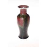 Chinese Sang de Boeuf vase, 22cm (repaired).
