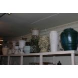 Collection of vases, planters, jardinieres, urns, etc.