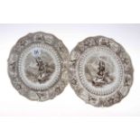 Two Middlesbrough Pottery Caledonia printed plates.