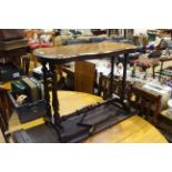 Victorian walnut chess top side table.