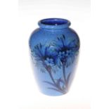 Moorcroft Pottery Blue Cornflower vase,
