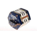 German Scholer concertina, boxed.