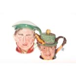 Beswick Scrooge character jug and Sam Weller teapot (2).