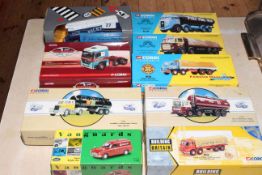 Boxed Diecast toy cars including Vanguards and Corgi (9).