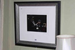 Fabian Perez limited edition print 164/495, signed lower right, framed.
