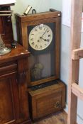 Oak cased 'The Gledhill-Brook Time Recorded Ltd' clocking in clock.