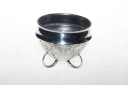 Liberty and Co Tudric pewter bowl on three loop feet by Archibald Knox, no. 0227.