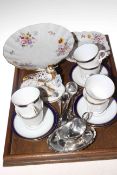 Royal Worcester 'Howard' teaware, EPNS,