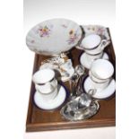 Royal Worcester 'Howard' teaware, EPNS,